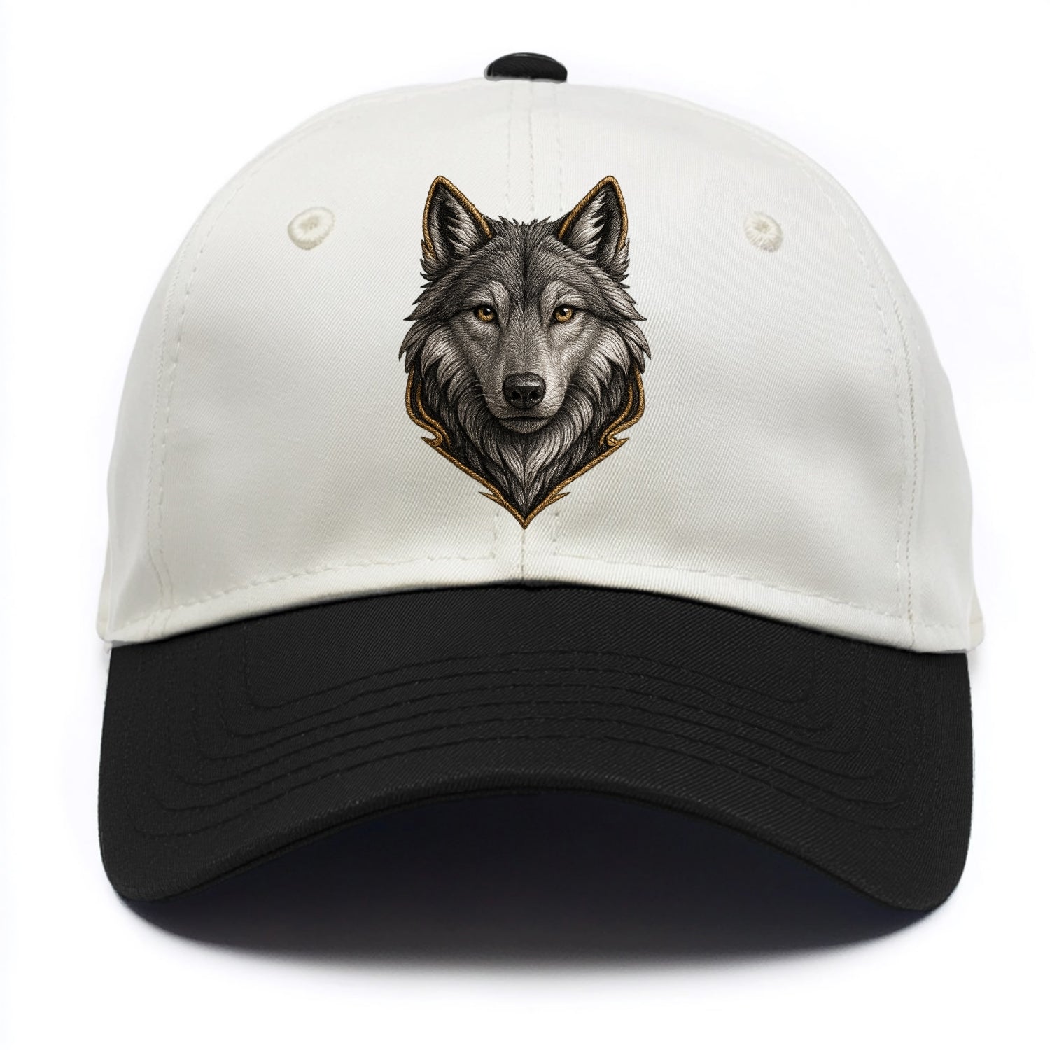 Wolf Totem  - Two Tone Cap - Black