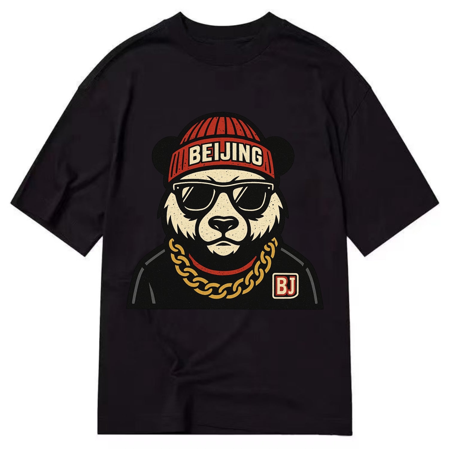 Beijing Panda - Classic T-shirt - Black