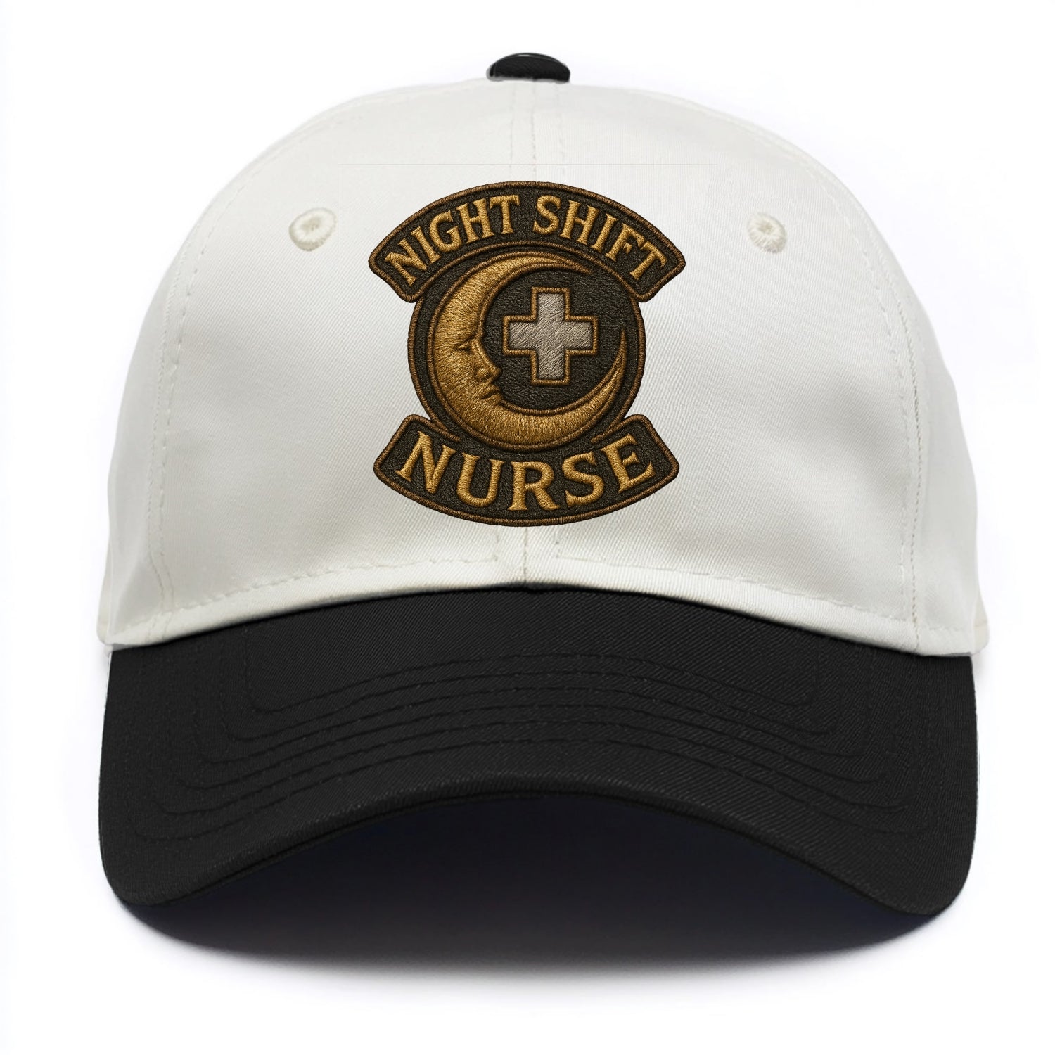 Night Shift Nurse  - Two Tone Cap - Black