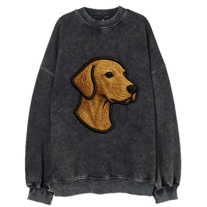 Vizsla - Modern noble design with bold b - Vintage Sweatshirt - Black