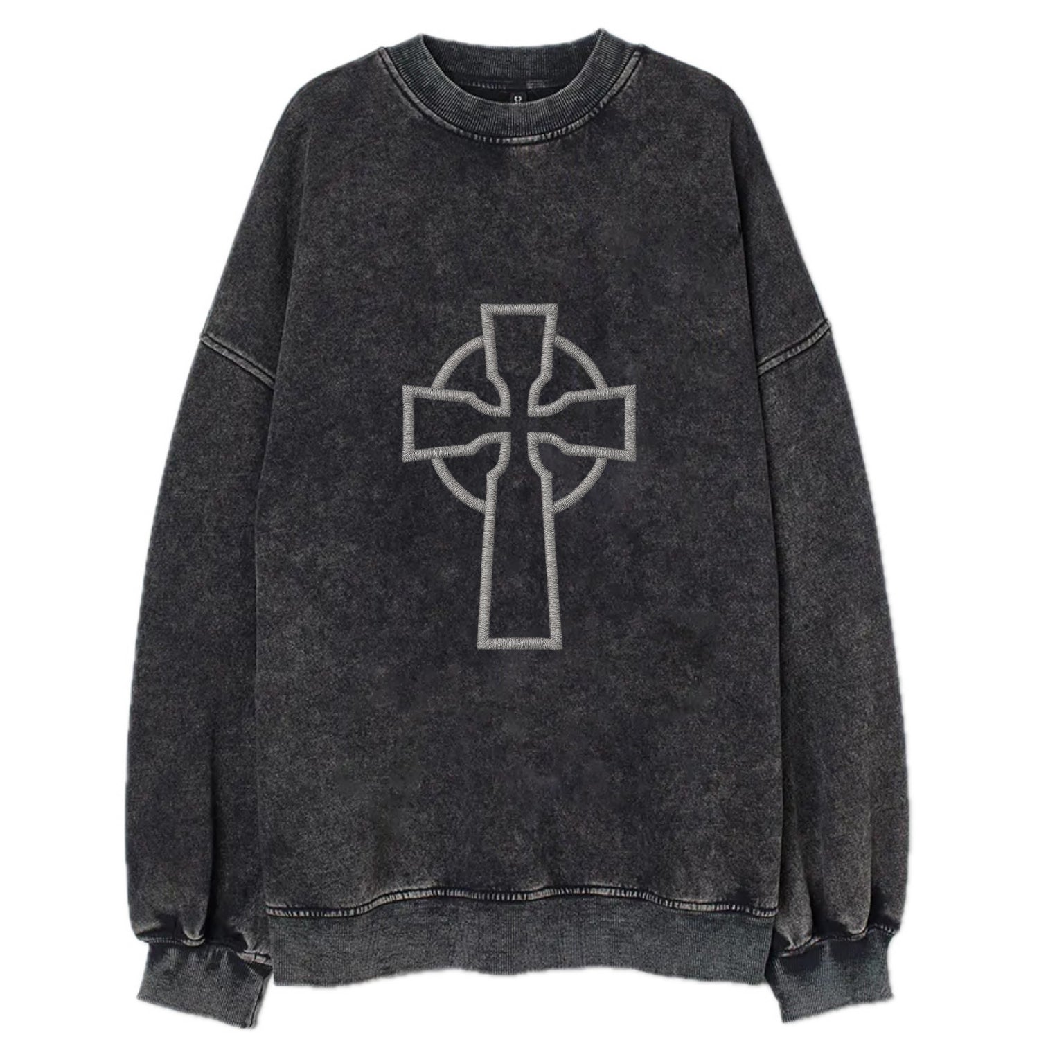 Iona Cross - Vintage Sweatshirt - Black