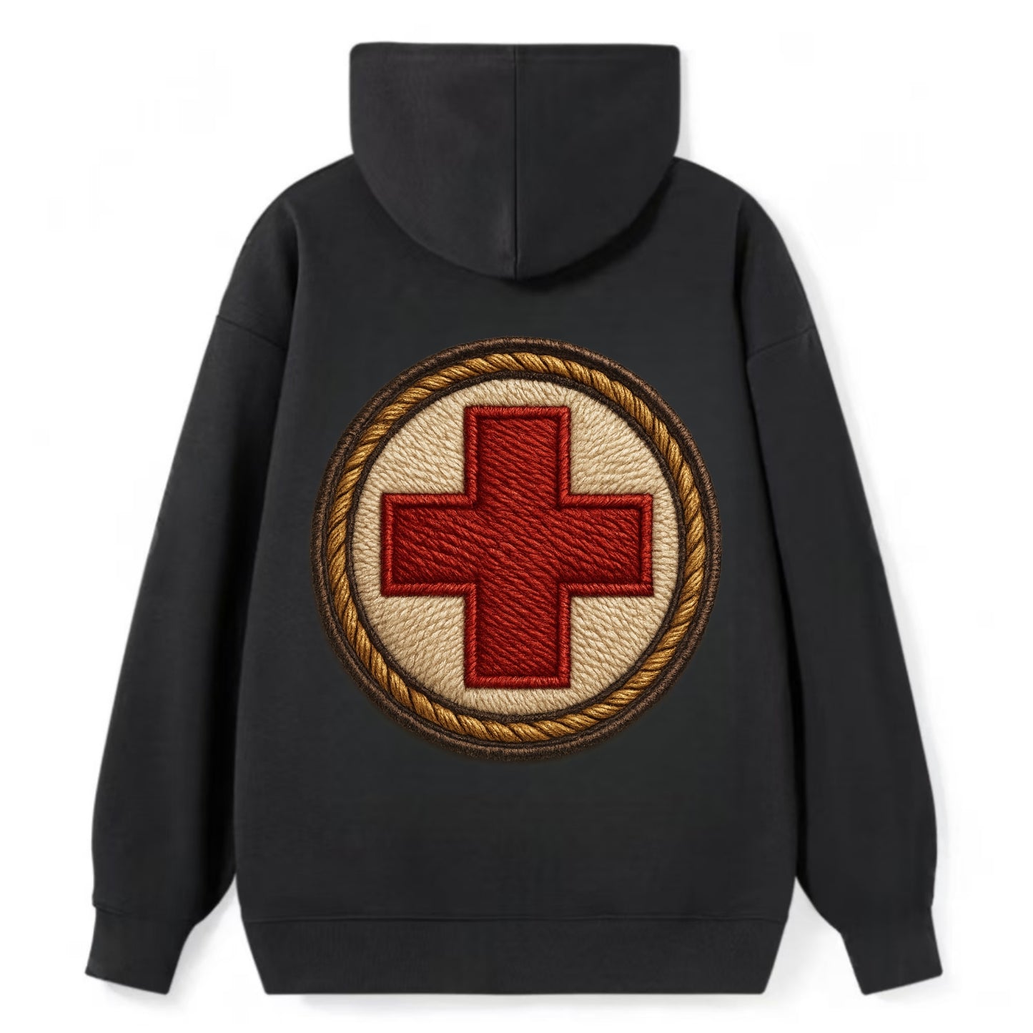 Medical Cross  - Classic Pullover Hoodie - Black