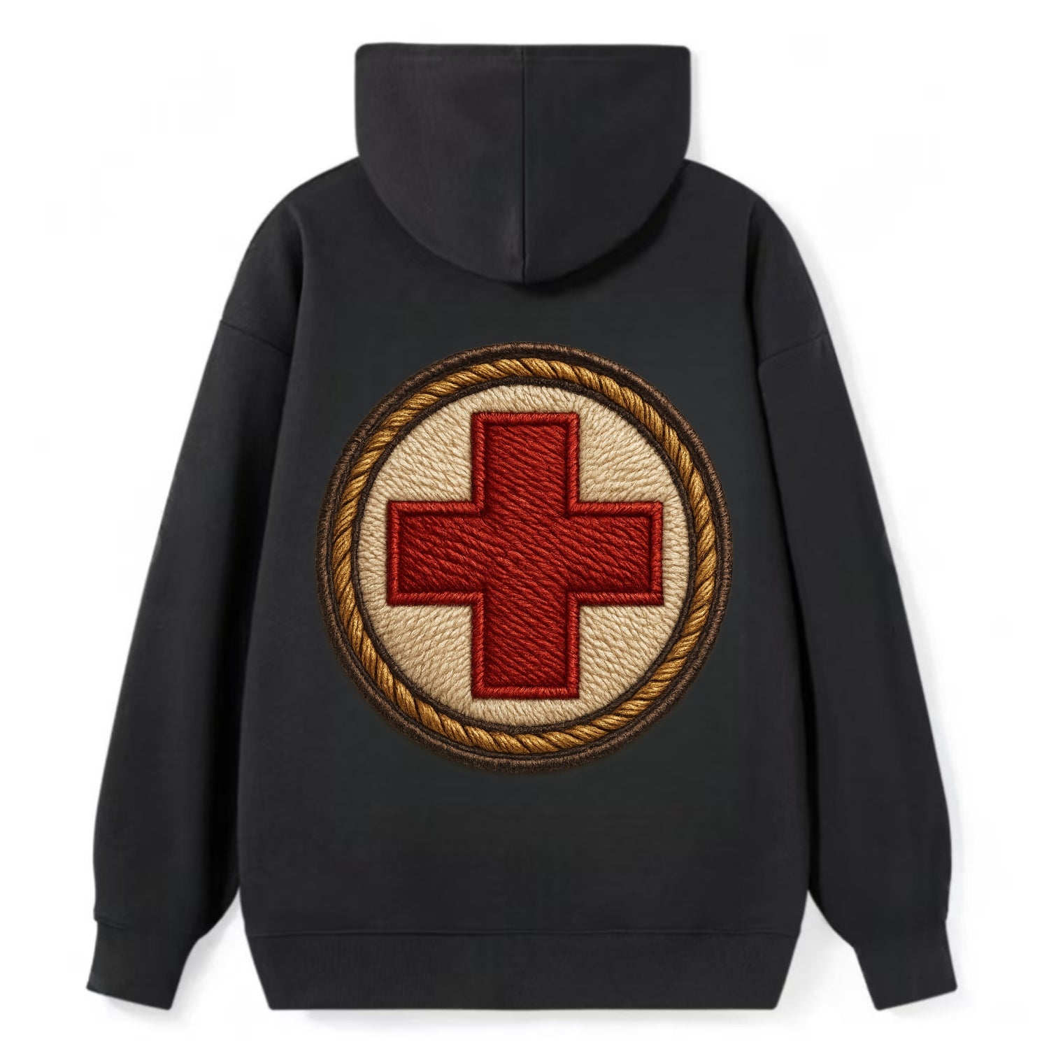 Medical Cross  - Classic Pullover Hoodie - Black