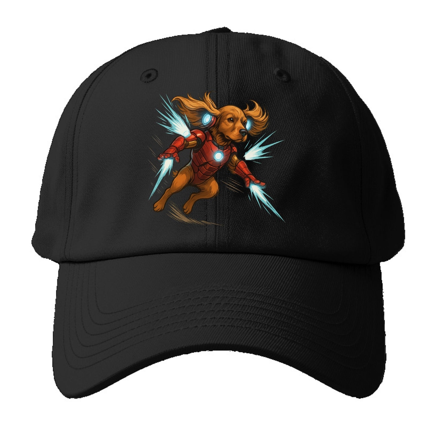 Cocker Spaniel Iron Man  - Baseball Cap - Black