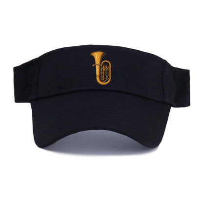 Tuba with large brass bell - Visor - Black