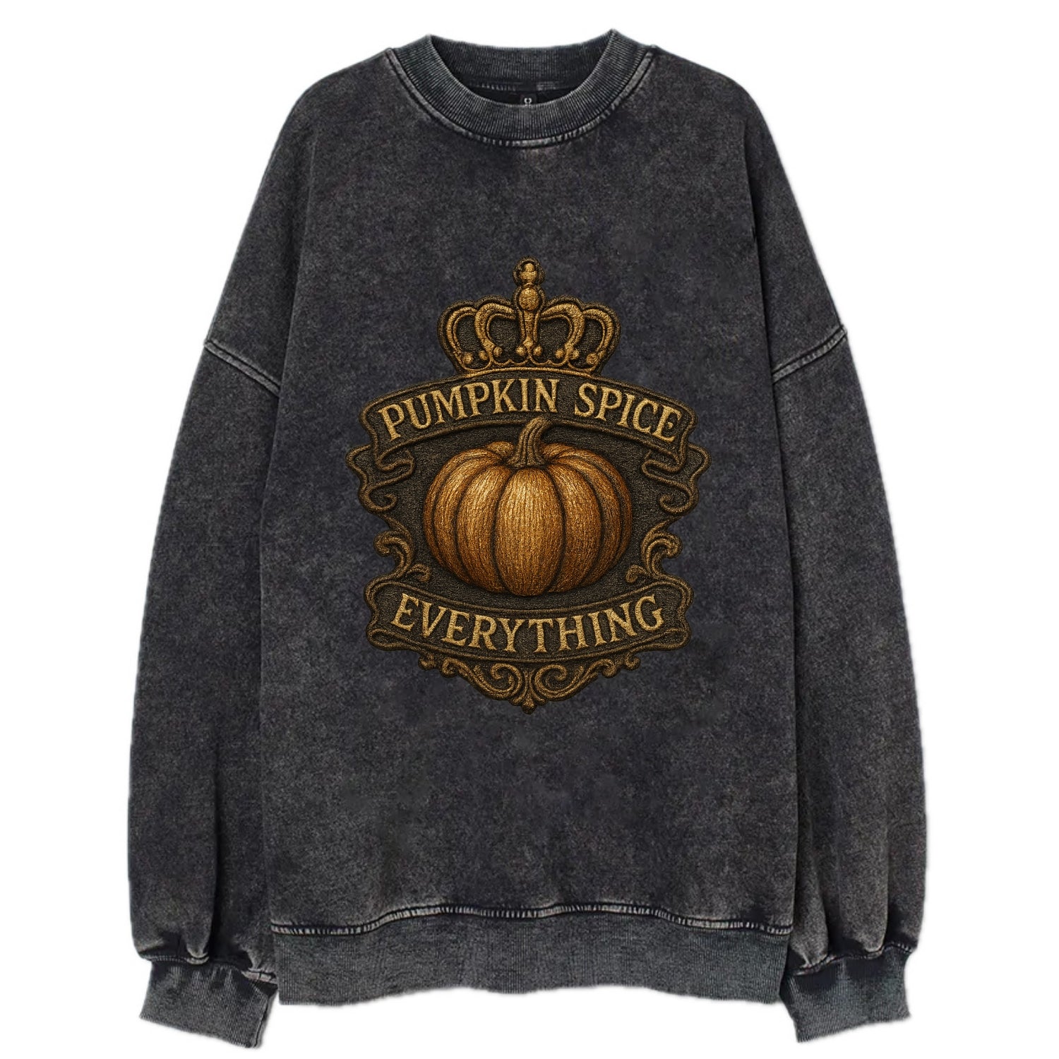 Pumpkin Spice Everything  - Vintage Sweatshirt - Black