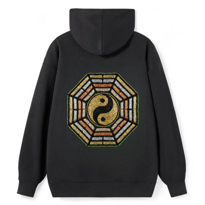 Bagua - Classic Pullover Hoodie - Black