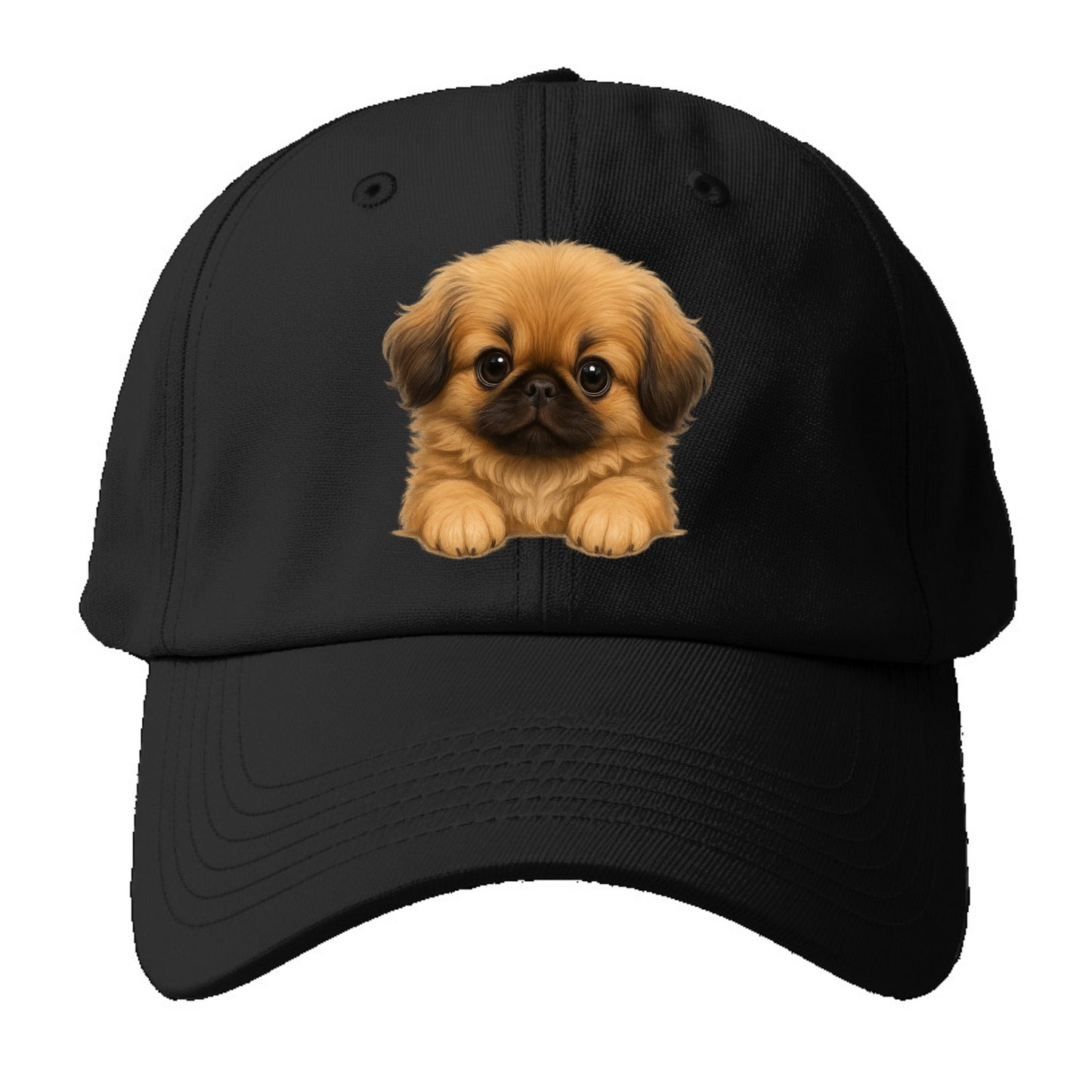 Pekingese  - Baseball Cap - Black