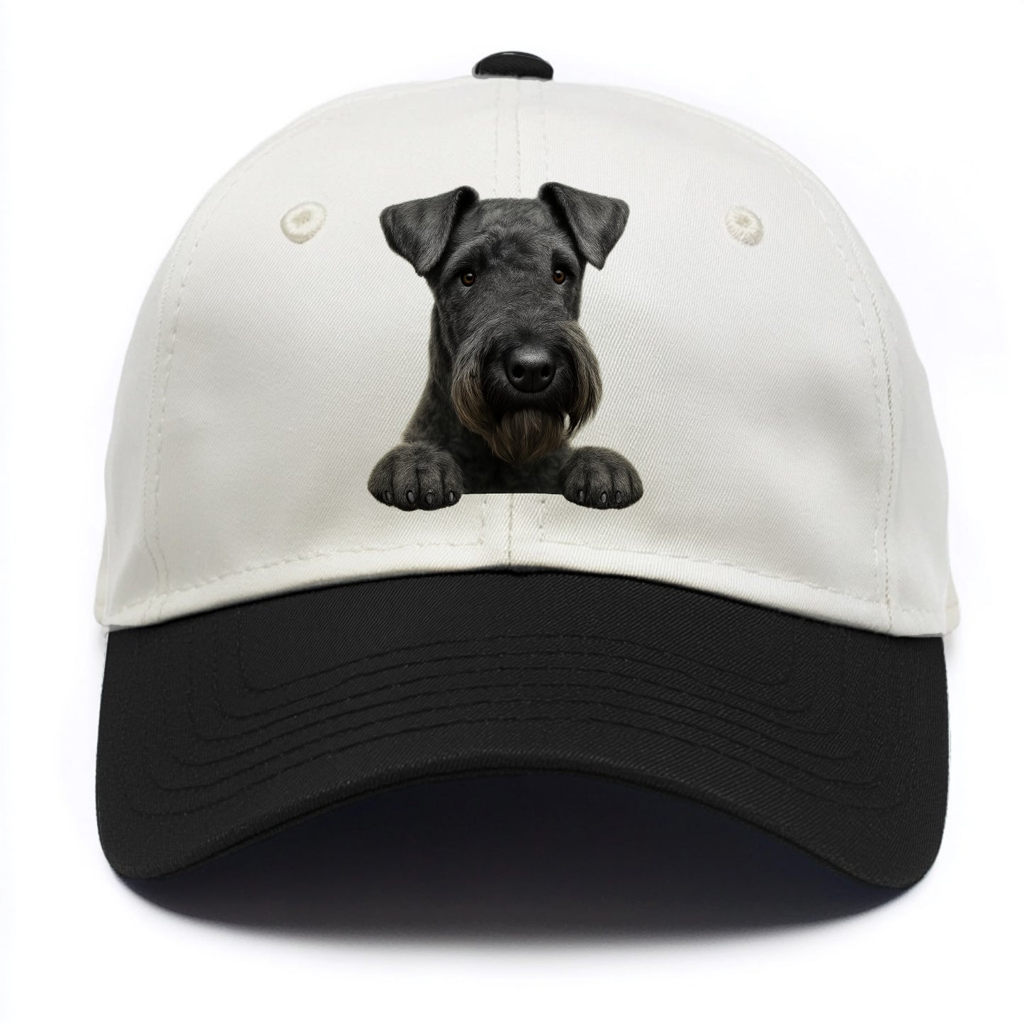 Kerry Blue Terrier  - Two Tone Cap - Black