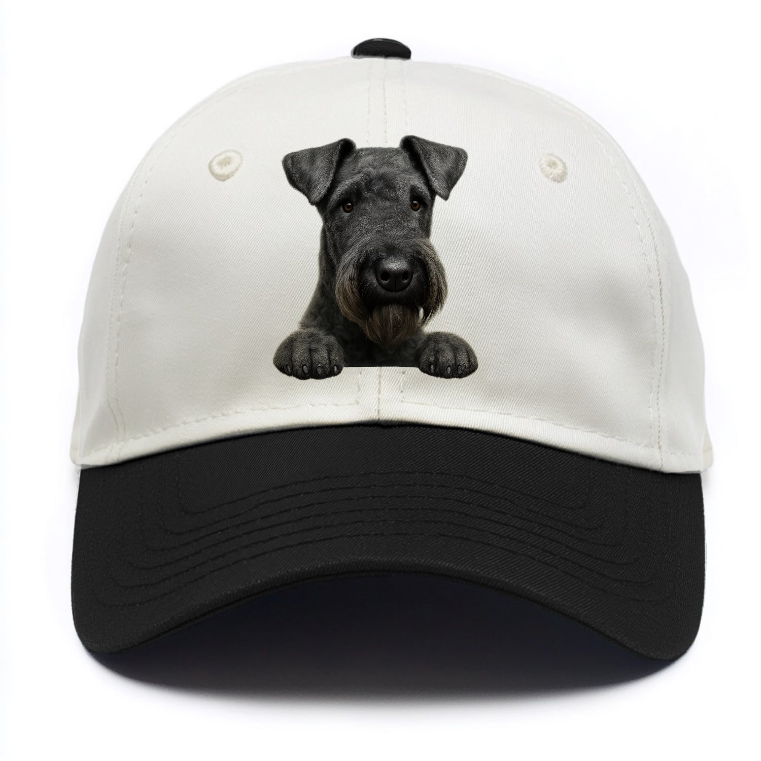 Kerry Blue Terrier  - Two Tone Cap - Black