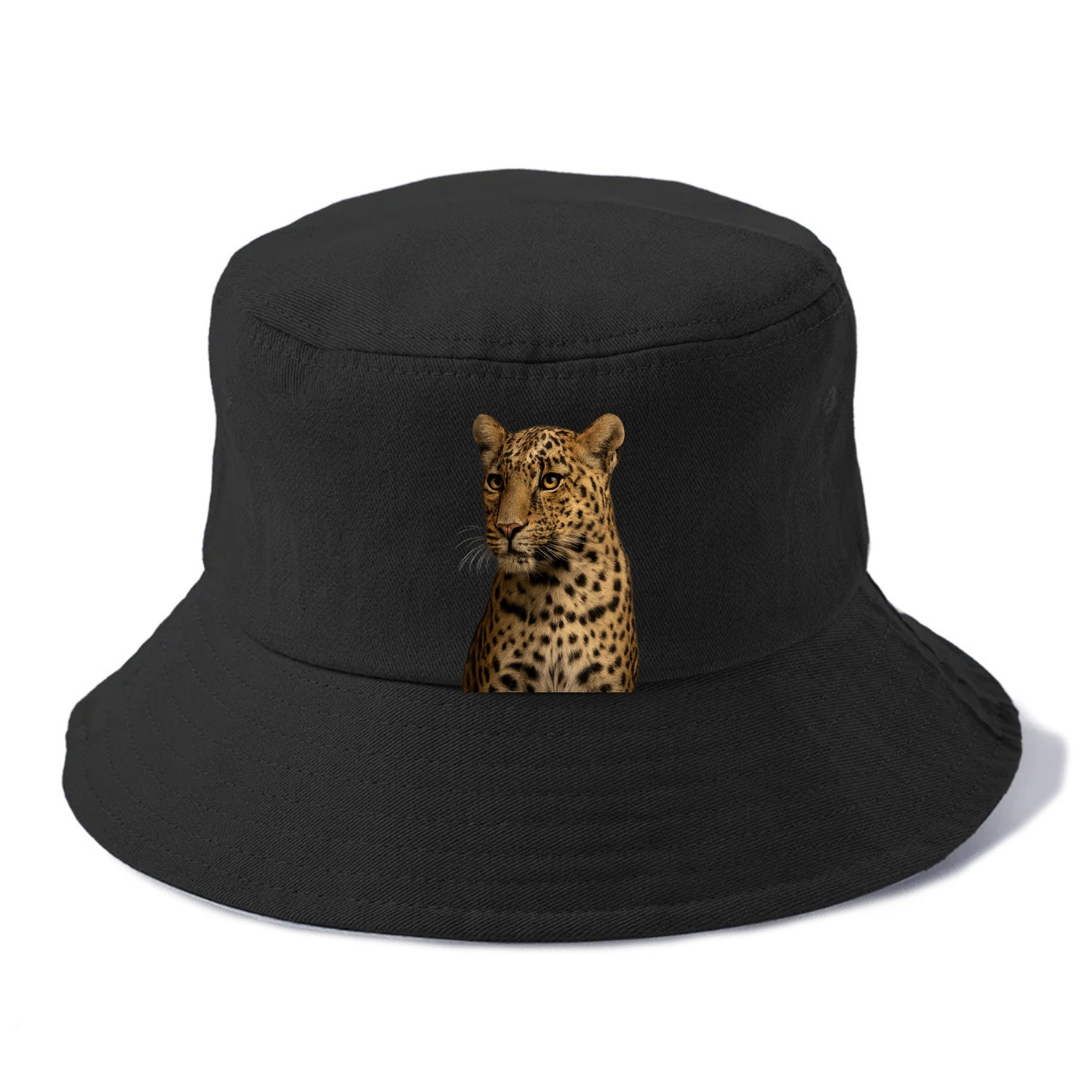 Leopard  - Bucket Hat - Black
