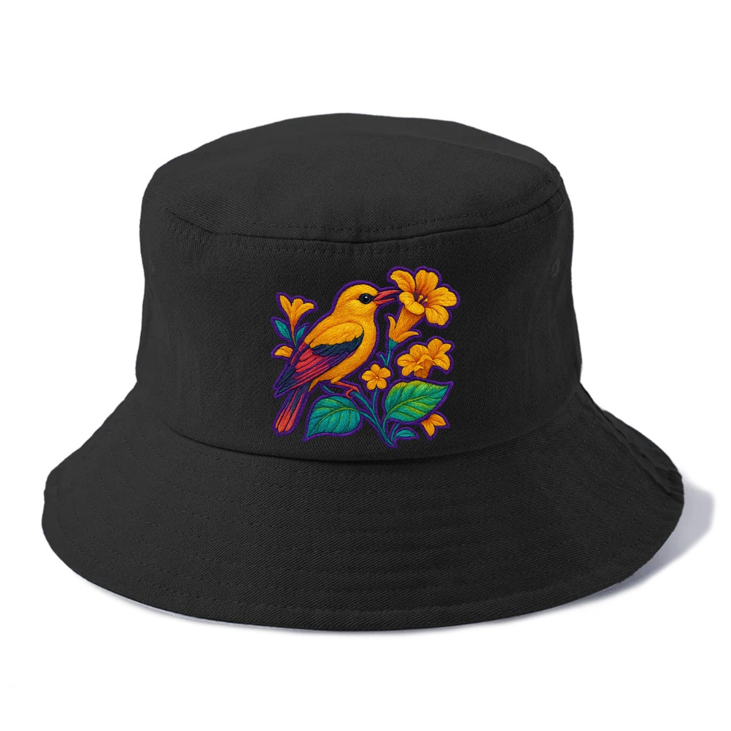 Golden Oriole - Bucket Hat - Black