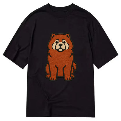 Chow Chow - Red fluffy sitting pose - Cl Classic T-shirt - Black