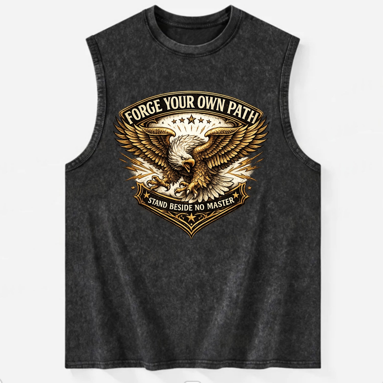 Forge Your Own Path - Vintage Washed Tank - Black