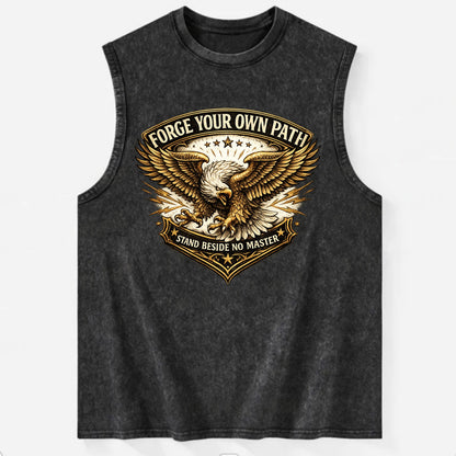 Forge Your Own Path - Vintage Washed Tank - Black