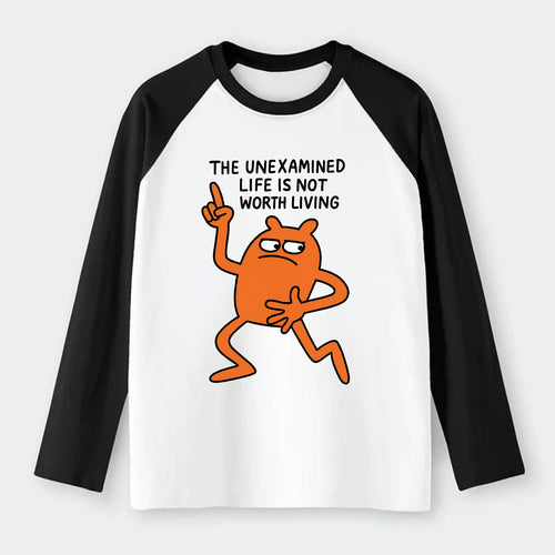 SIDE EYE PROFESSIONAL | Eyes looking sideways - Raglan Long Sleeve T-Shirt