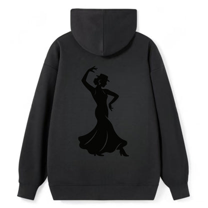 Flamenco dancer passionate stance - Classic Pullover Hoodie - Black