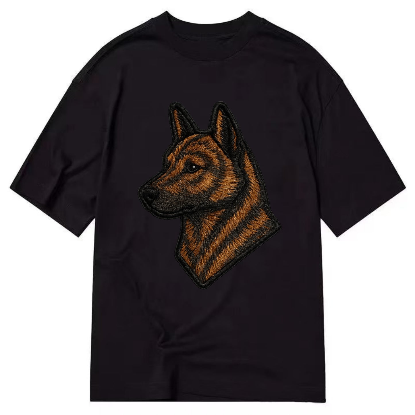 Kai Ken - Modern tiger dog logo with bol - Classic T-shirt - Black
