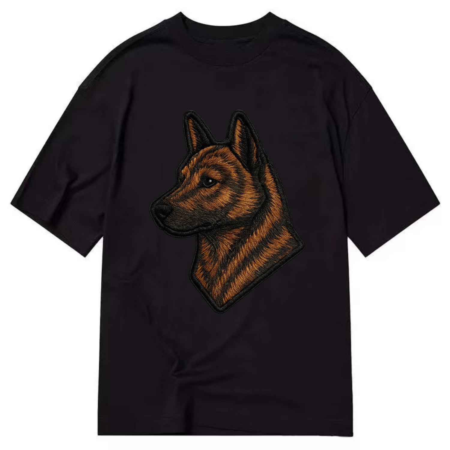 Kai Ken - Modern tiger dog logo with bol - Classic T-shirt - Black