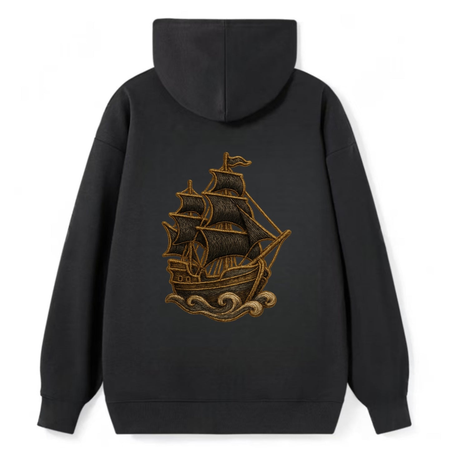 Pirate Ship  - Classic Pullover Hoodie - Black