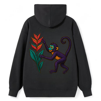 Spider Monkey - Classic Pullover Hoodie - Black