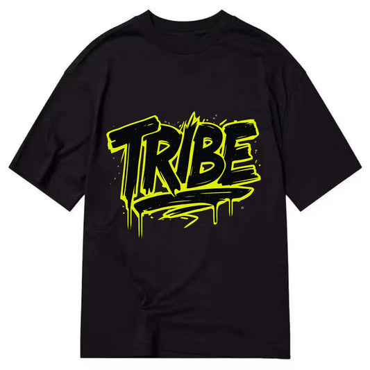 Bold typography design - "TRIBE" - your community, your group - Classic T-shirt - Black