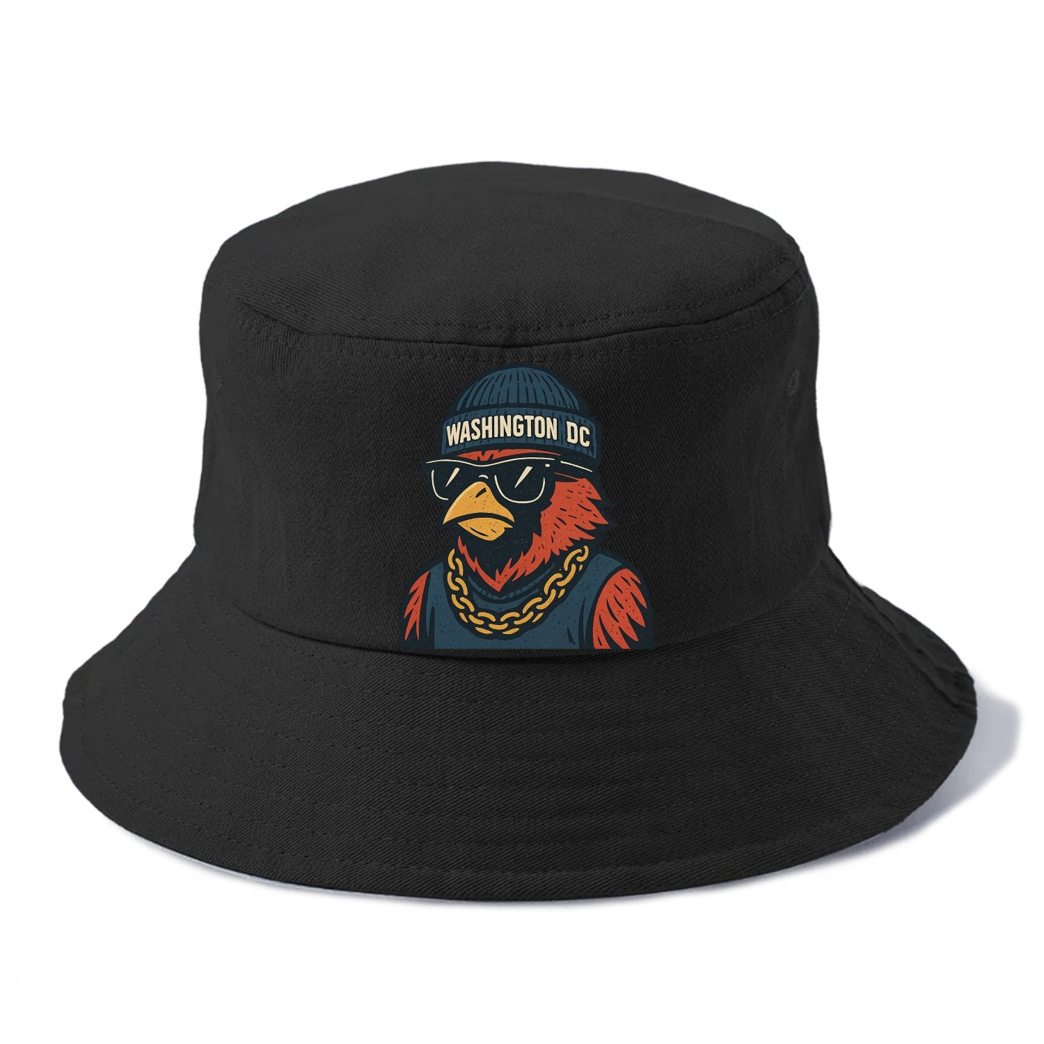 "cardinal" "washington Dc" "dc" "navy" "us East" - Bucket Hat - Black