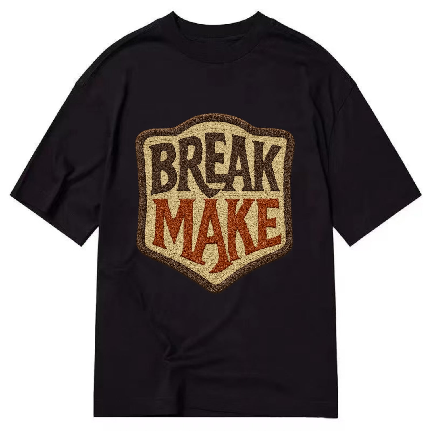 BREAK;MAKE THE RULES Rebel Red Snapback - Classic T-shirt - Black