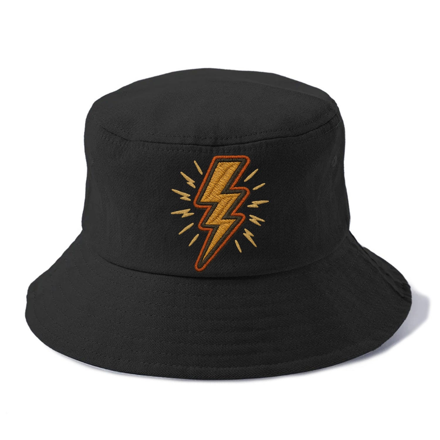Lightning Bolt  - Bucket Hat - Black