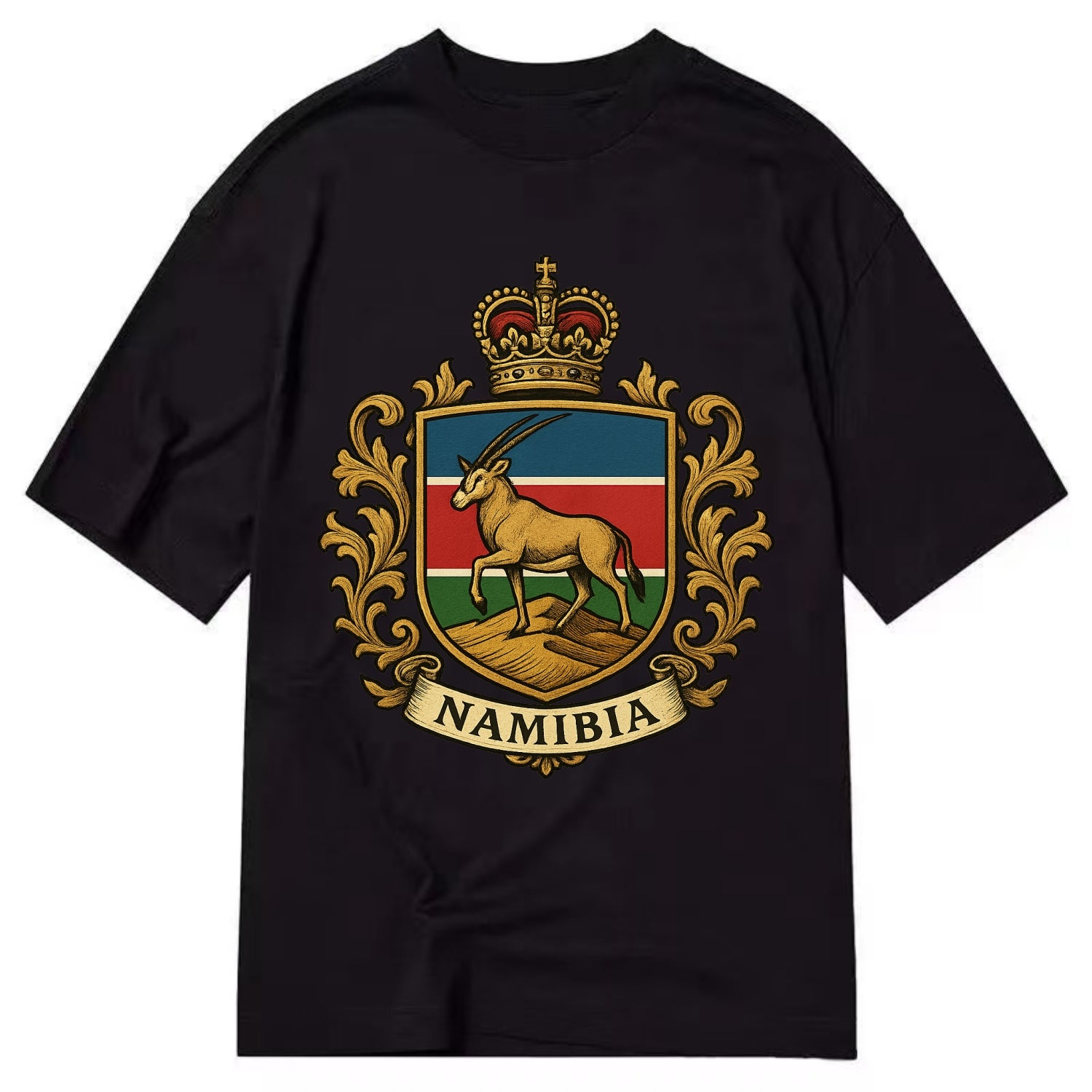 Namibia Heritage Badge  - Classic T-shirt - Black