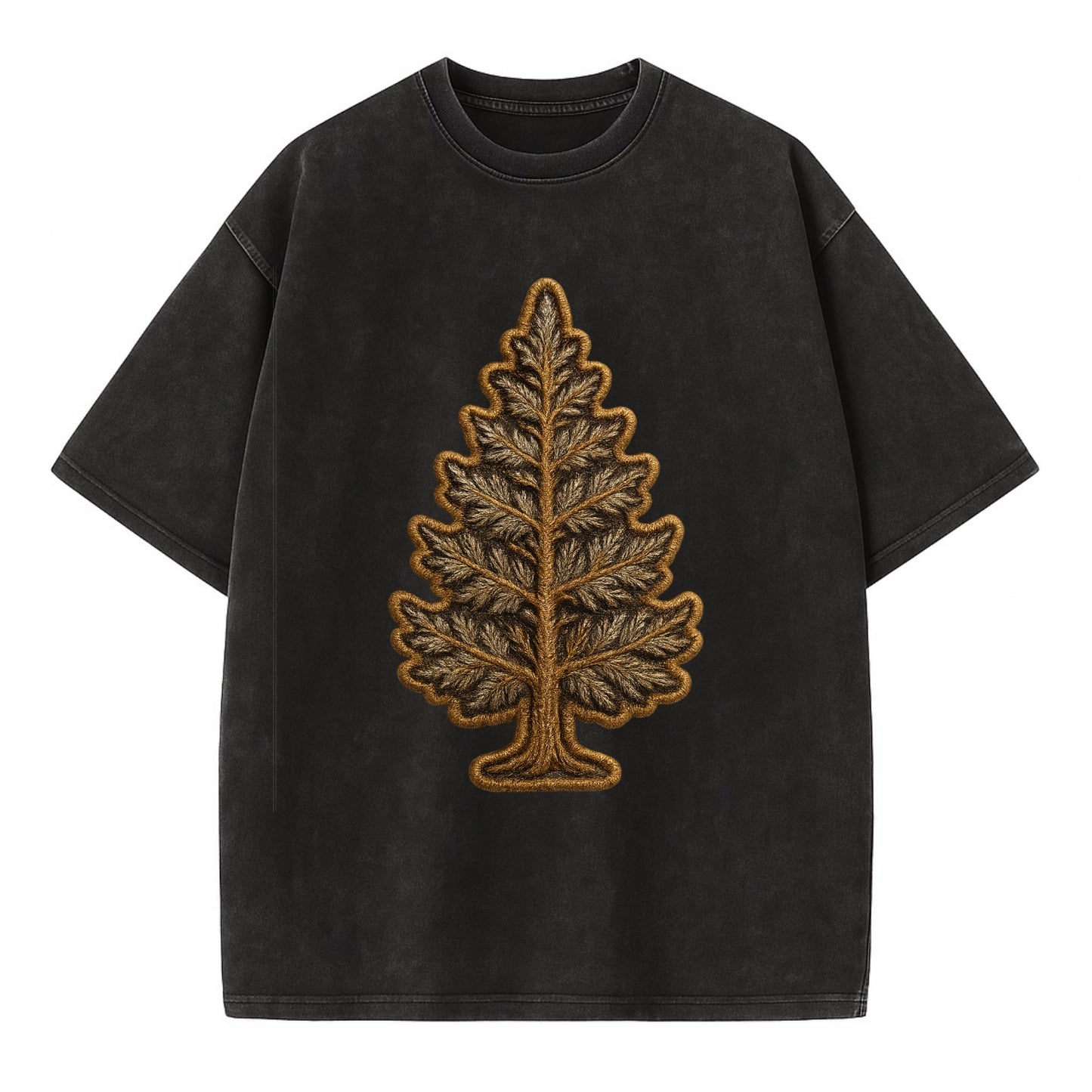 Pine Tree  - Vintage T-shirt - Black