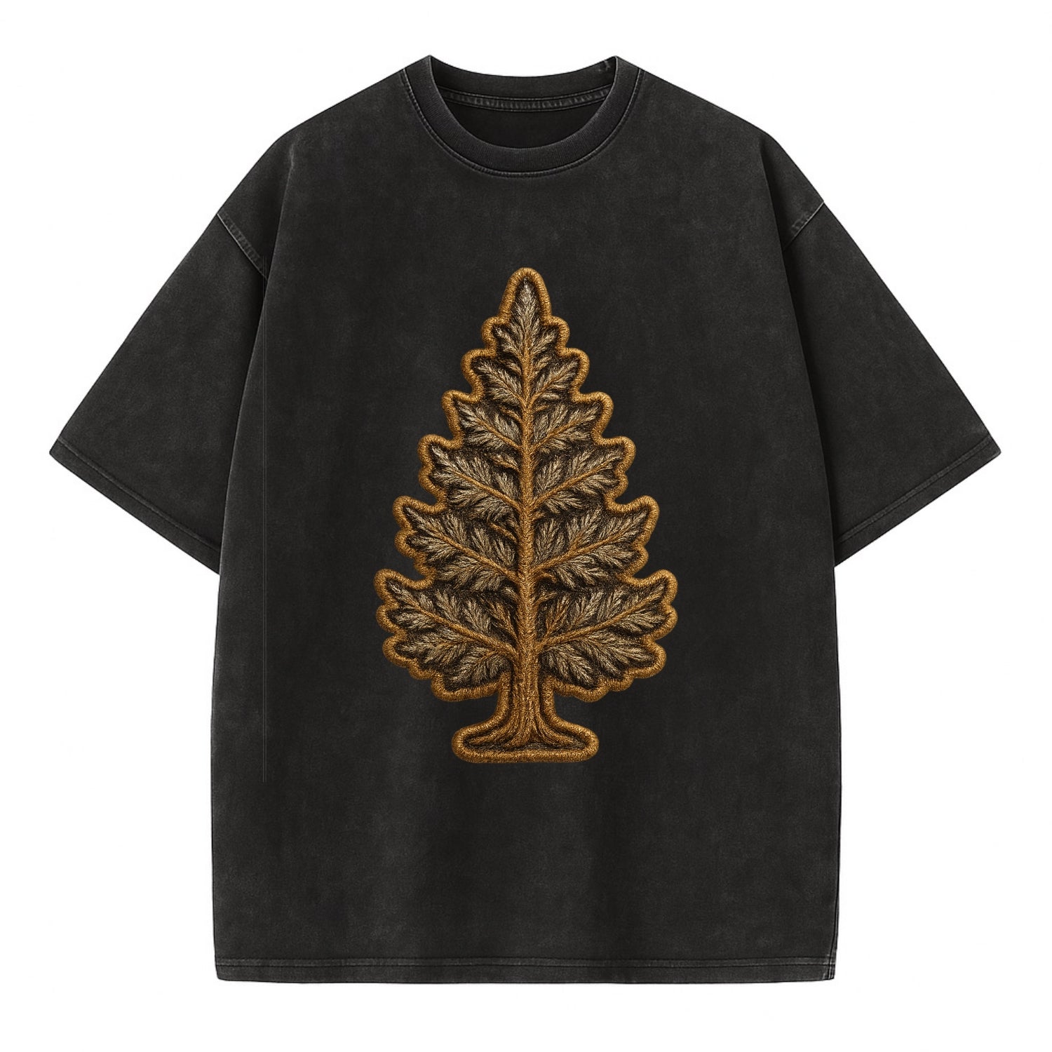 Pine Tree  - Vintage T-shirt - Black
