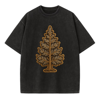 Pine Tree  - Vintage T-shirt - Black