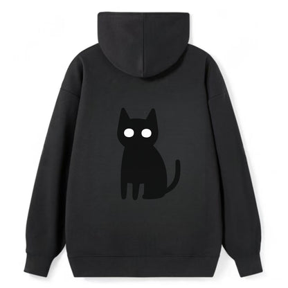 YOU MUST EMBRACE THE VOID | Black cat st - Classic Pullover Hoodie - Black