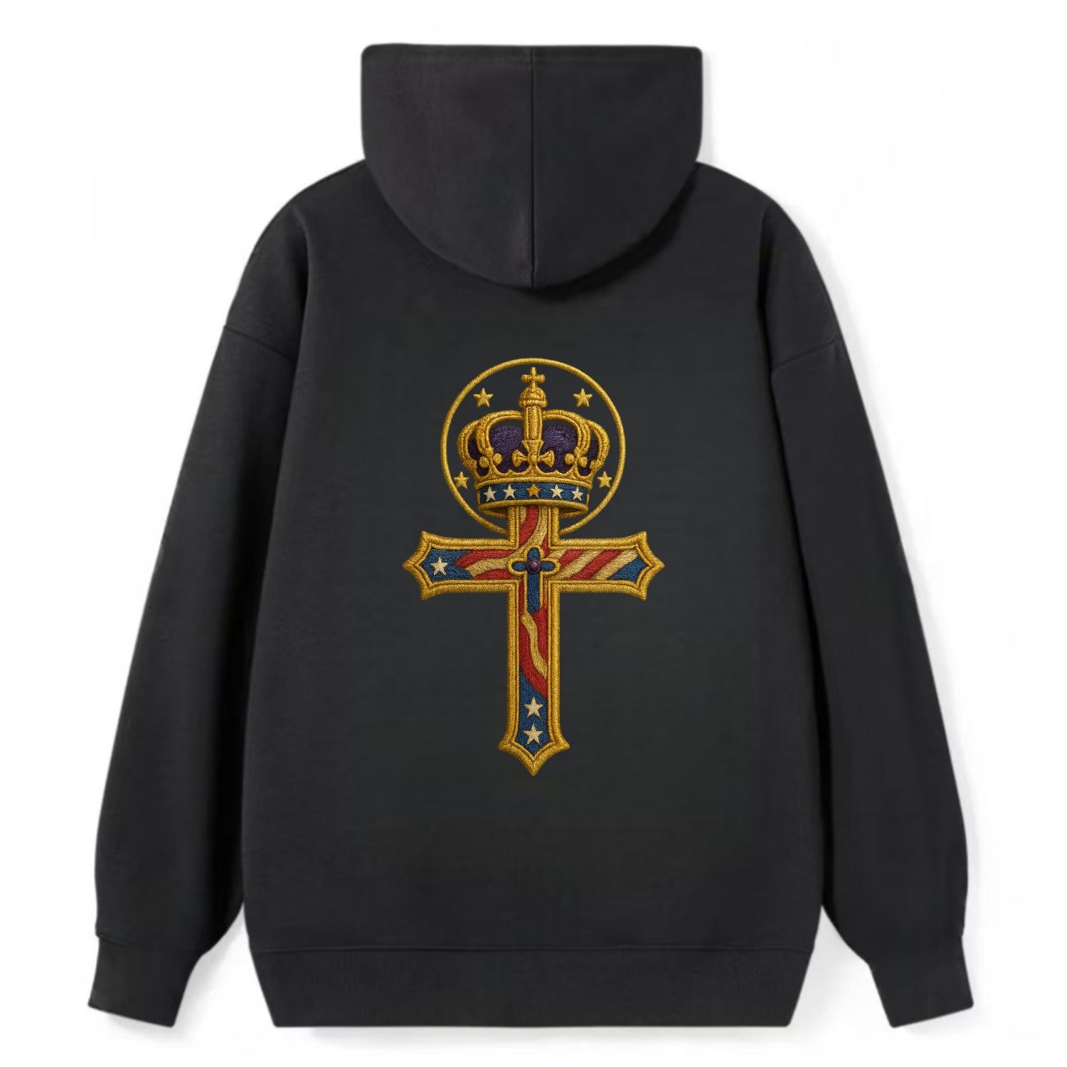 Cross and Crown  - Classic Pullover Hoodie - Black