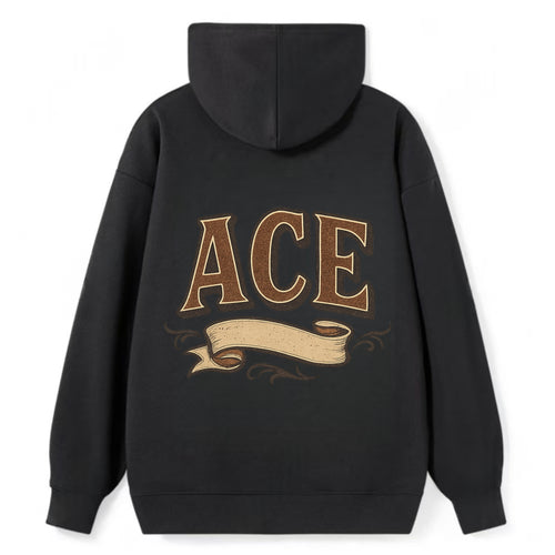 Bold typography design - ACE - expert, the best at something - Classic Pullover Hoodie