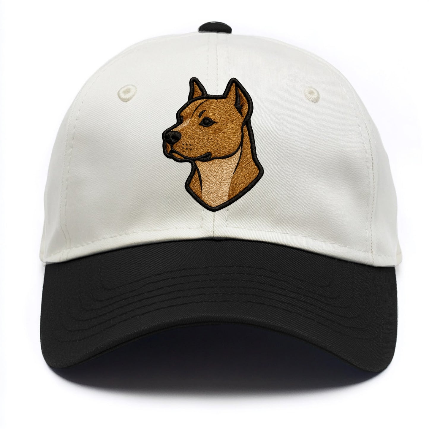 American Staffordshire Terrier - Modern - Two Tone Cap - Black