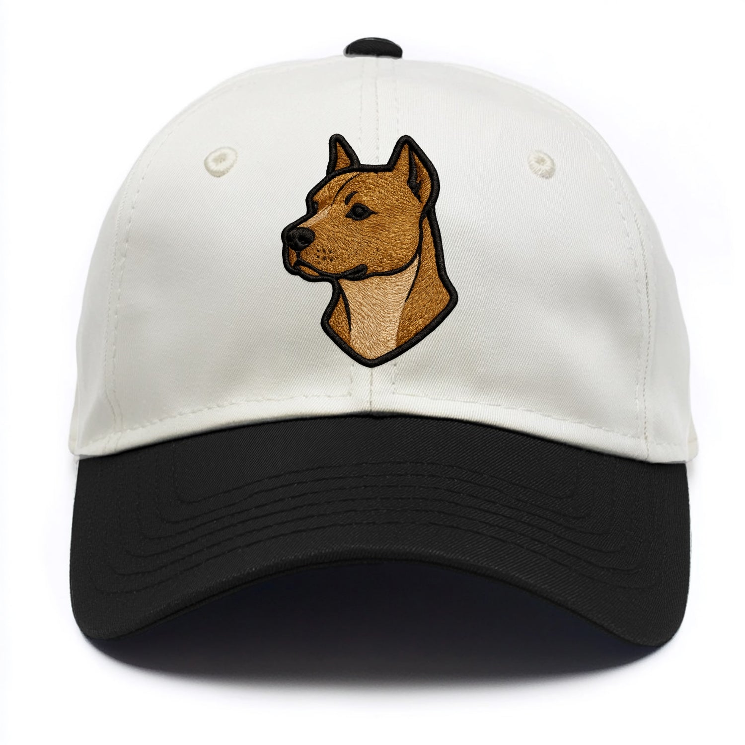 American Staffordshire Terrier - Modern - Two Tone Cap - Black