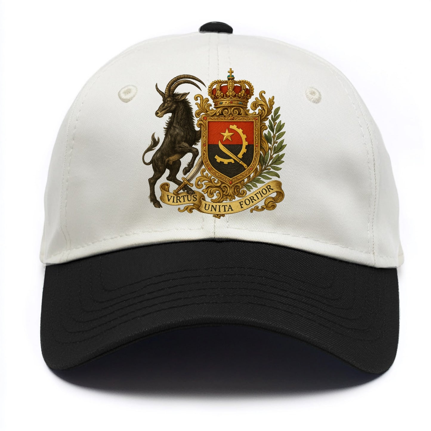 Angola Giant Sable Emblem  - Two Tone Cap - Black