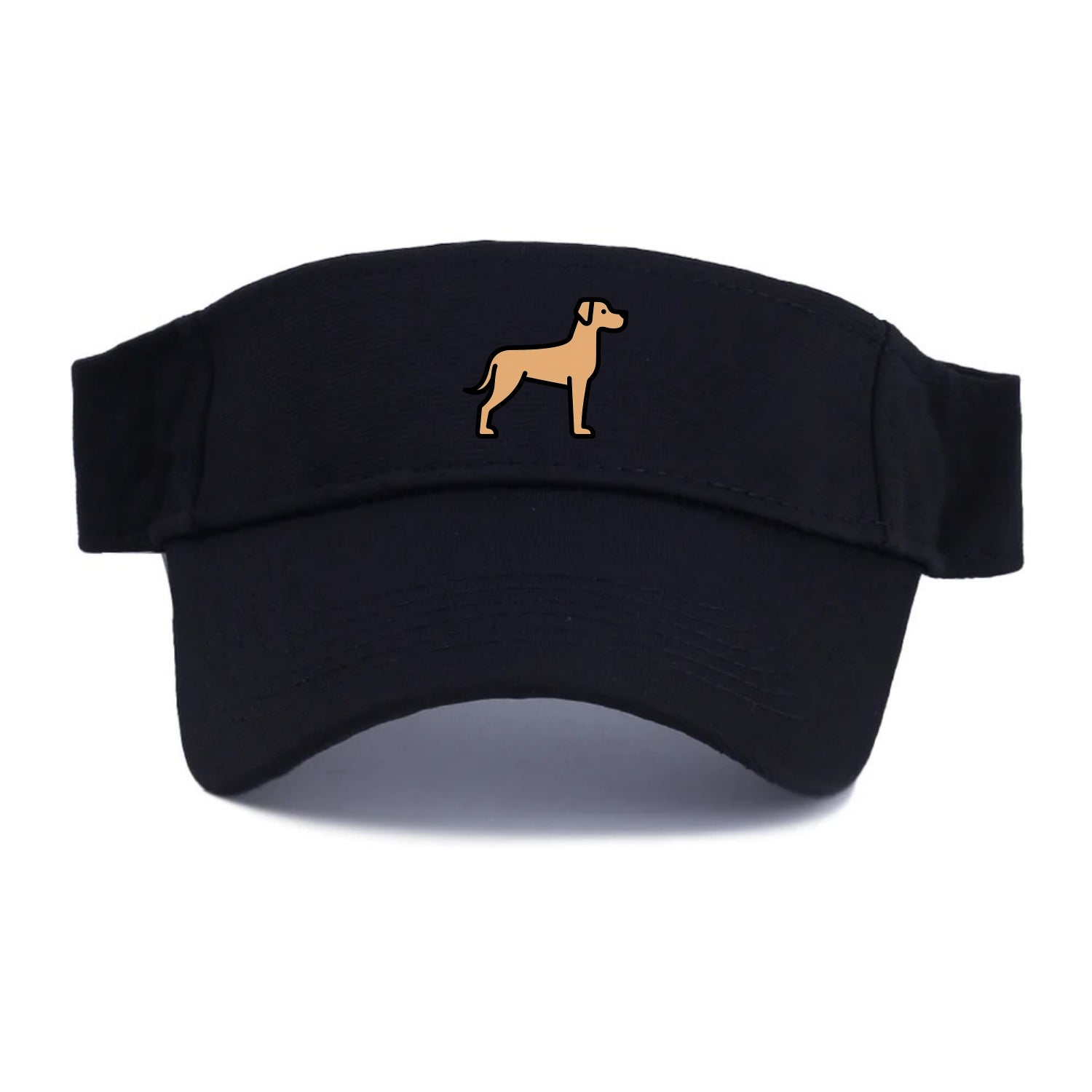 Great Dane - Fawn colored flat side profile - Visor - Black