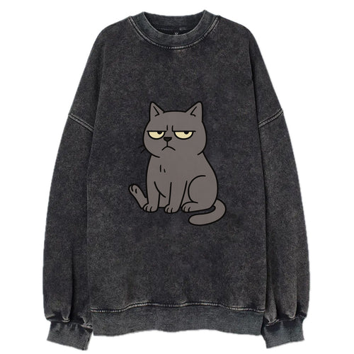 The Cat Judging Silently - Vintage Sweatshirt