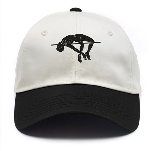 High jumper arching over bar - Two Tone Cap