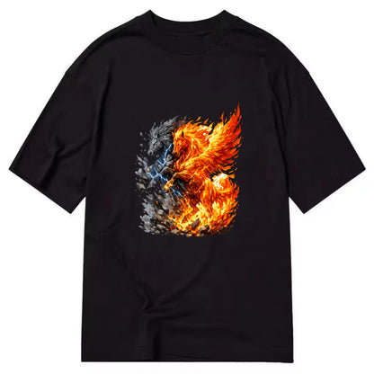 THUNDER FIRE | Horse combining lightning and flame | Electric fire | Storm energy - Classic T-shirt - Black