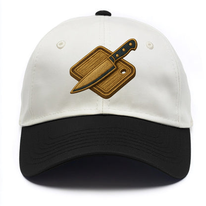 Chef knife with cutting board - culinary enthusiast - Two Tone Cap - Black