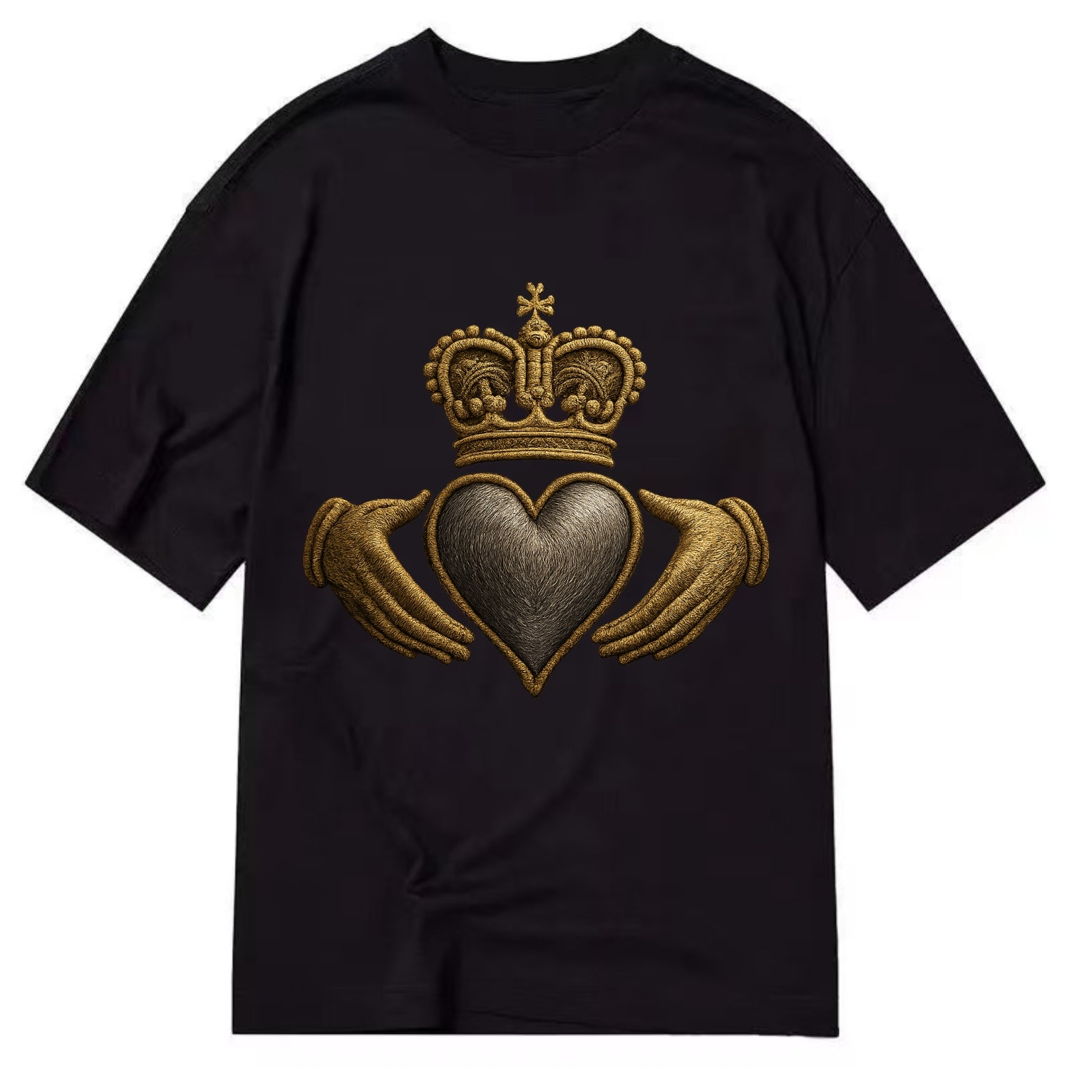 Claddagh Symbol  - Classic T-shirt - Black