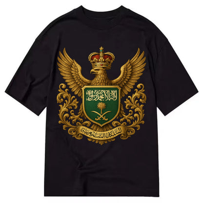 Saudi Arabia Heritage Badge  - Classic T-shirt - Black