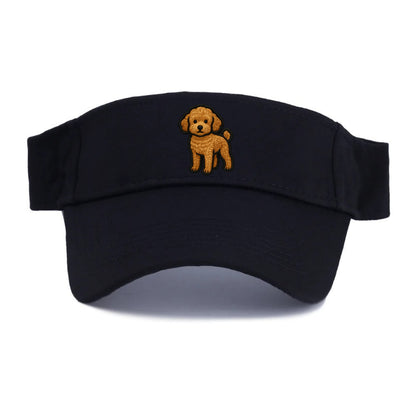 Toy Poodle - Trendy miniature design wit - Visor - Black