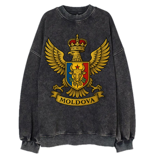 Moldova Heritage Badge  - Vintage Sweatshirt