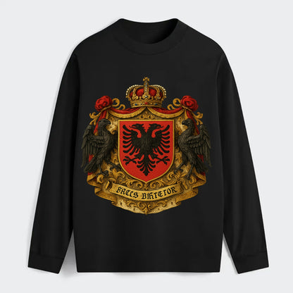 Albania Double Eagle Emblem - Classic Long Sleeve Shirt - Black