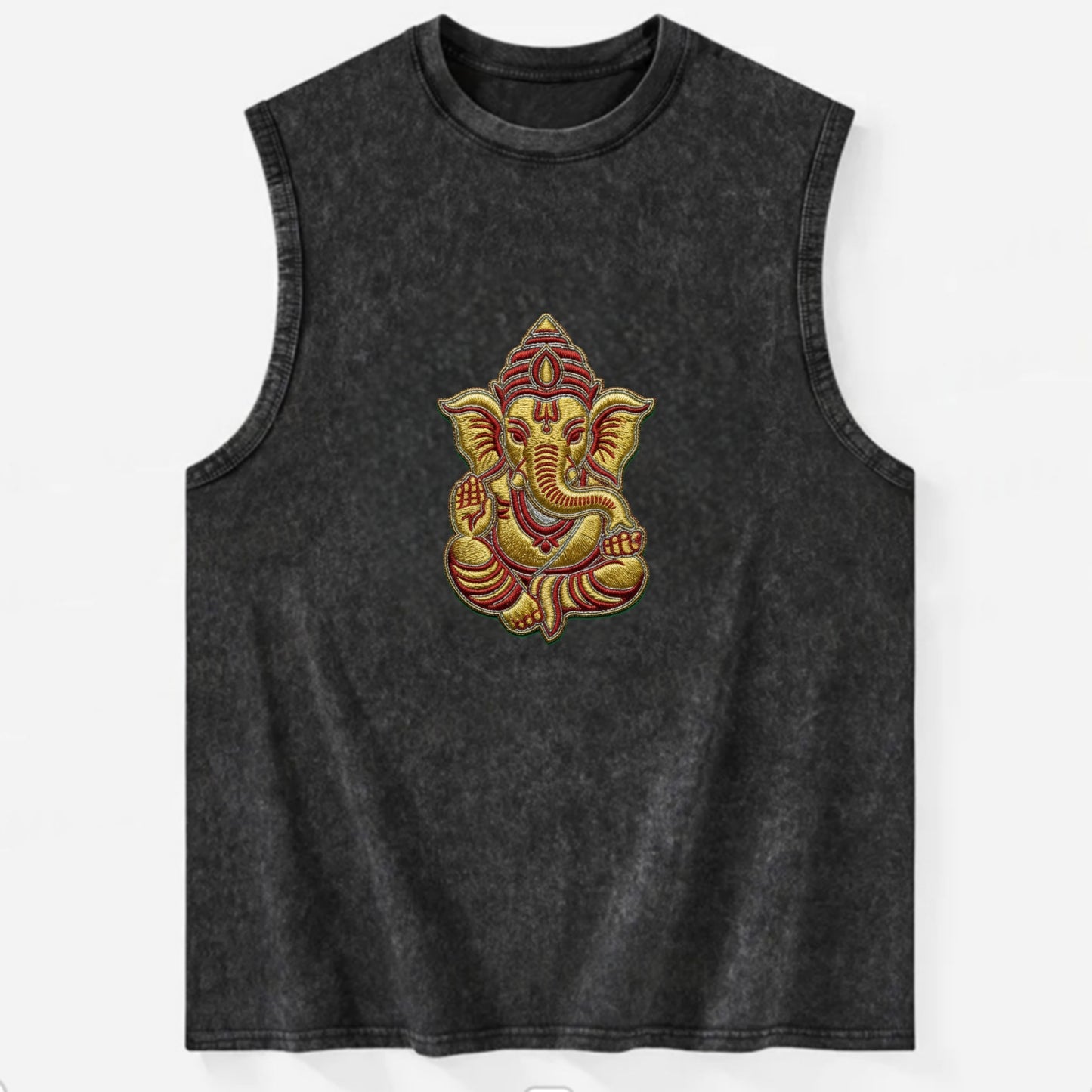 Ganesh - Vintage Washed Tank - Black
